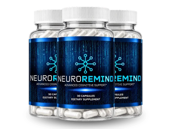 NeuroRemind advanced cognitive support capsule three bottle pack